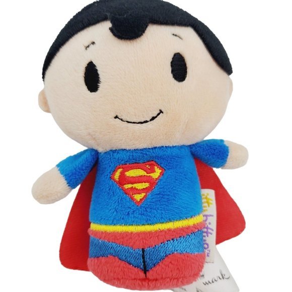 Hallmark Itty Bittys DC‎ Comic Superman 4” Plush Stuffed Toy Mini TINY Travel - Picture 2 of 6